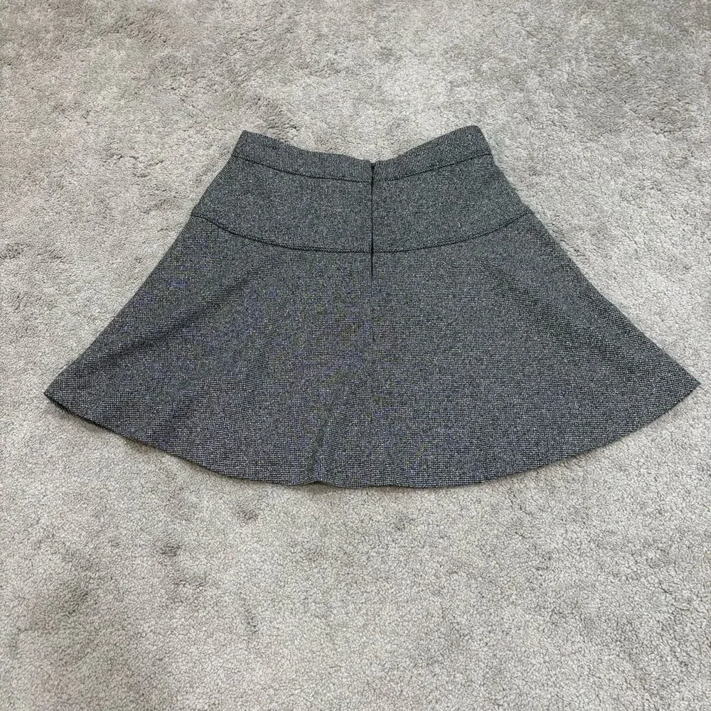 Banana Republic Black & White Tweed Circle Skirt Size 2
